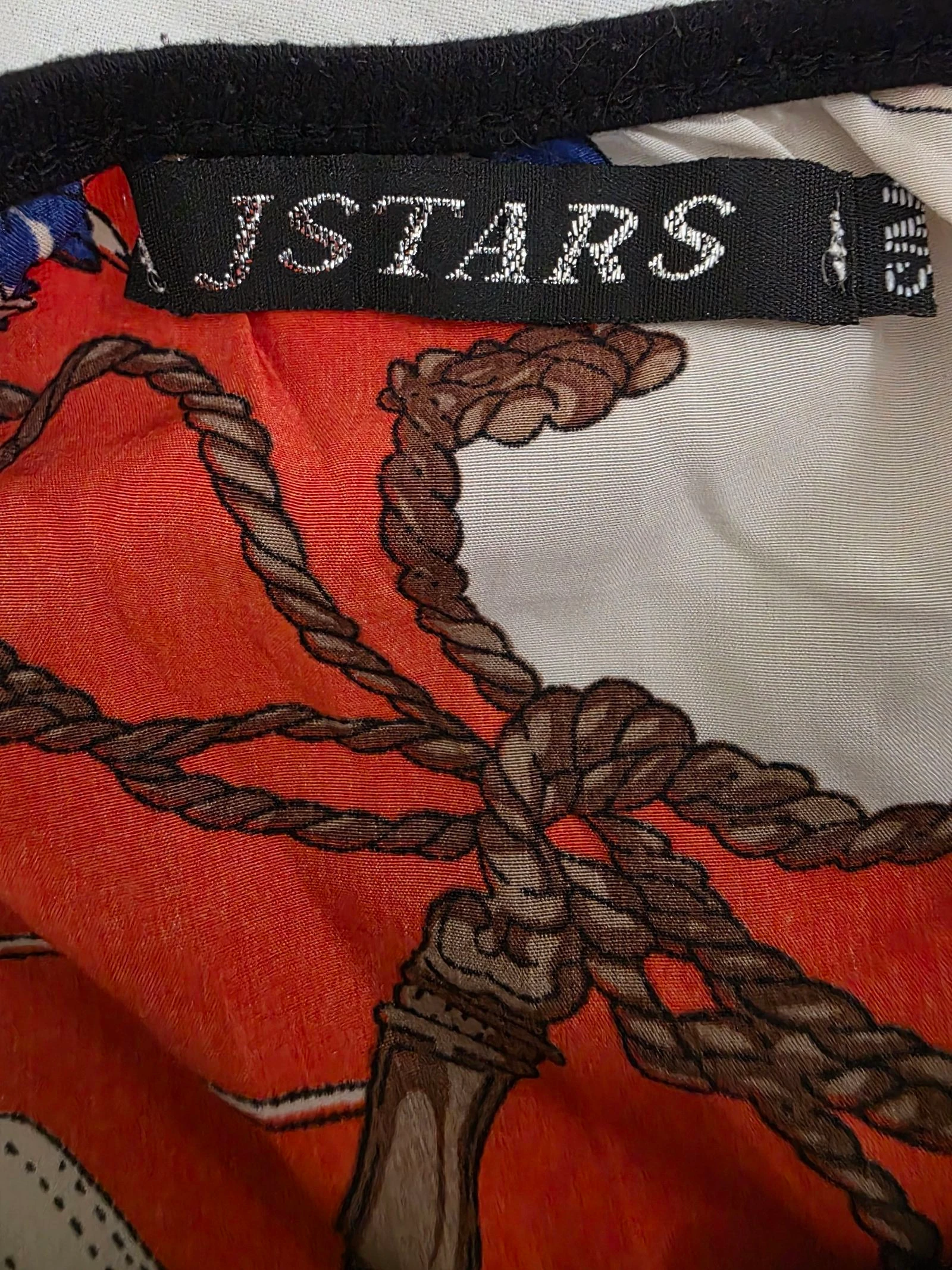Equestrian print top 🍒vintage 80's🍒size 36/38 – photo 5